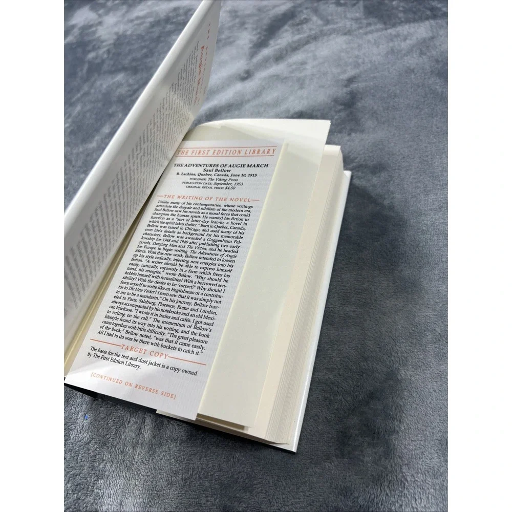 The Adventures of‎ Augie March Book Saul Bellow First Edition Library Insert